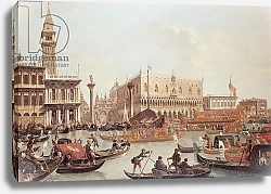 Постер Бизон Джузеппе View of the Doge's Palace and the Piazzetta, Venice