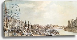 Постер Леспинасс Луи View of the Port Saint-Paul, Paris, 1782