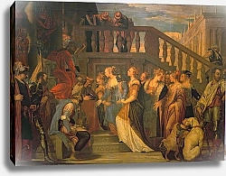 Постер Веронезе Паоло Esther and Ahasuerus