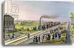 Постер Школа: Русская 19в. Opening of the First Railway Line from Tsarskoe Selo to Pavlovsk in 1837 1