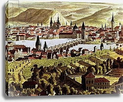 Постер Школа: Австрийская 18в. View of Prague