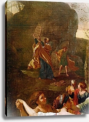 Постер Пуссен Никола (Nicolas Poussin) The Adoration of the Golden Calf, before 1634