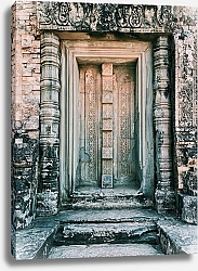 Постер Древняя каменная дверь
