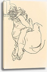 Постер Шиле Эгон (Egon Schiele) Nude Lying Down; Liegende, 1917