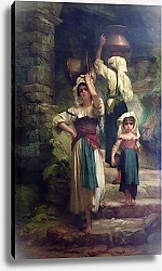 Постер Херберт Антуан Women of Cervara, 1858