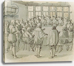 Постер Школа: Голландская 17в A guild meeting, second half 17th century