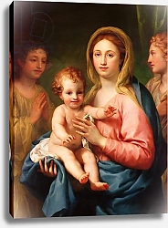 Постер Менгс Антон Madonna and Child with Two Angels, 1770-73