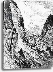 Постер Пеннел Джозеф The Cut Looking Towards Culebra, plate XV from 'The Panama Canal' by Joseph Pennell, 1912