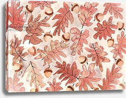Постер Пушпарадж Нила (совр) Oak Leaves and Acorns