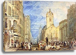 Постер Тернер Уильям (William Turner) High Street, Edinburgh, c.1818