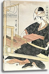 Постер Утамаро Китагава Woman Weaving