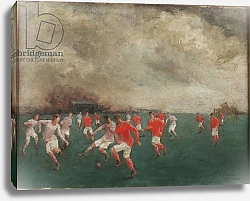 Постер Школа: Английская 20в. A Soccer Match, 1920
