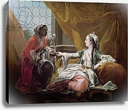 Постер Лоо Чарли Sultana being offered coffee by a servant