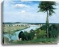 Постер Хилл Карл Фредрик French River Landscape, Bois-le-Roi