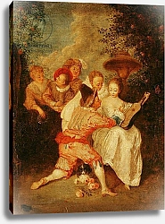 Постер Ватто Антуан (Antoine Watteau) The Storyteller