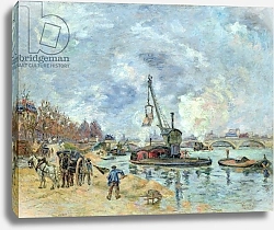 Постер Гуилаумин Арманд At the Quay de Bercy in Paris, 1874