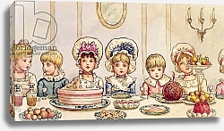 Постер Гриневей Кейт Supper, from 'Christmas in Little Peopleton Manor' in Illustrated London News, Christmas, 1879