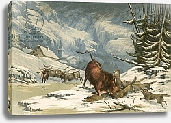 Постер Лидон Александр Illustration for Thomson's Wolves in Winter
