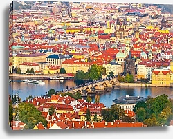 Постер Чехия, Прага. Вид с птичьего полета #8