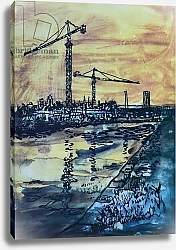 Постер Букер Бренда (совр) Cranes by the Canal