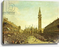 Постер Гварди Франческо (Francesco Guardi) The Piazza San Marco, on the Doge's Coronation Day,