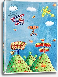 Постер Николс Жюли (совр) Early Plane Flight, 2004