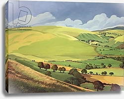 Постер Тиздейл Анна (совр) Small Green Valley, Wales
