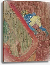 Постер Тулуз-Лотрек Анри (Henri Toulouse-Lautrec) Dans l'Escalier de la Rue des Moulins, 1893