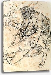 Постер Жерико Теодор A Father Holding the Body of his Son, study for The Raft of the Medusa