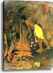 Постер Гоген Поль (Paul Gauguin) Таинственный источник (Pape moe)