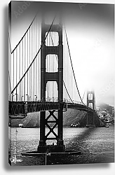 Постер Golden gate Bridge Bianco e nero