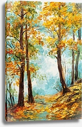 Постер Дорожка в осеннем лесу