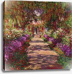 Постер Моне Клод (Claude Monet) A Pathway in Monet's Garden, Giverny, 1902