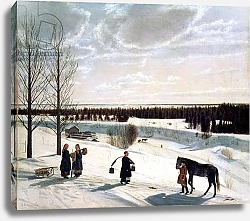 Постер Winter Landscape, or Russian Winter, 1827