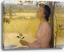 Постер Мартин Генри Young Woman with a Rose