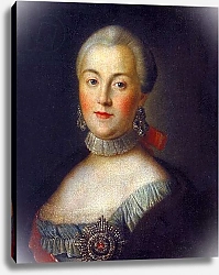Постер Portrait of Grand Duchess Catherine Alekseevna, future Empress Catherine II the Great, c.1760 1