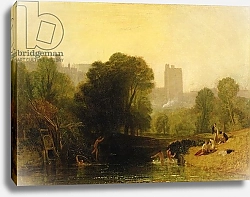 Постер Тернер Уильям (William Turner) Near the Thames Lock, Windsor, c.1809