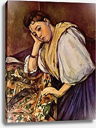 Постер Сезанн Поль (Paul Cezanne) Юная итальянка