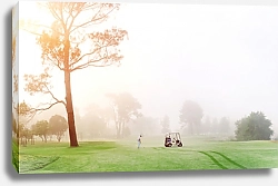 Постер Утренняя тренировка по гольфу