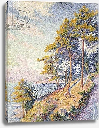 Постер Синьяк Поль (Paul Signac) Saint Tropez, The Coastal Path, 1902