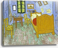 Постер Ван Гог Винсент (Vincent Van Gogh) Спальня в Арле (второй вариант)