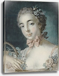 Постер Буше Франсуа (Francois Boucher) Head of Flora, 1769