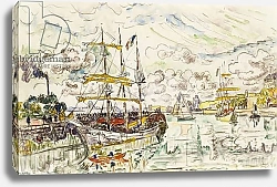 Постер Синьяк Поль (Paul Signac) Le Port de Saint-Malo, 1930