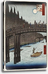 Постер Утагава Хирошиге (яп) 'Moon Viewing Pine, Ueno' From 'One Hundred Views of Famous Places in Edo'