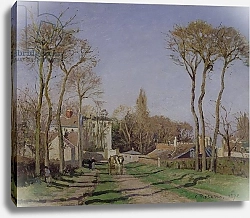 Постер Писсарро Камиль (Camille Pissarro) Entrance to the Village of Voisins, Yvelines, 1872