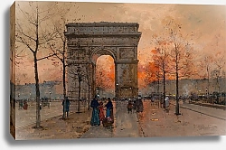 Постер Гальен-Лалу Эжен L’Arc de Triomphe, Place de l’Étoile