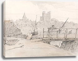 Постер Франсиа Франсуа Southeast View of Rochester Castle and the Cathedral