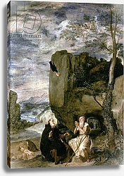Постер Веласкес Диего (DiegoVelazquez) St. Anthony the Abbot and St. Paul the First Hermit, c.1642