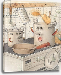 Постер Каспаравичус Кестутис (совр) On the Kitchen Range, 2003