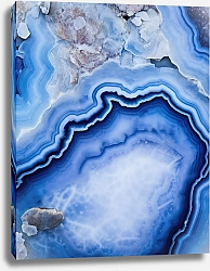 Постер Geode of blue agate stone 4
